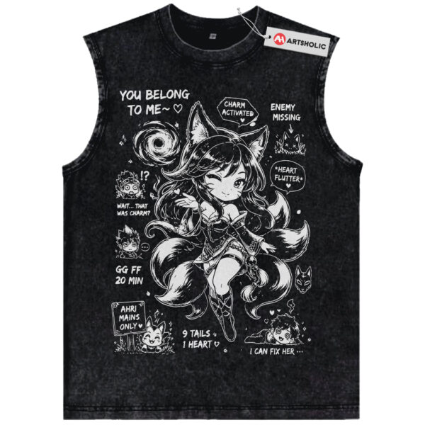 Ahri Tank Top, League of Legends Tank Top, LOL Tank Top, Game Tank Top, Vintage Tank Top