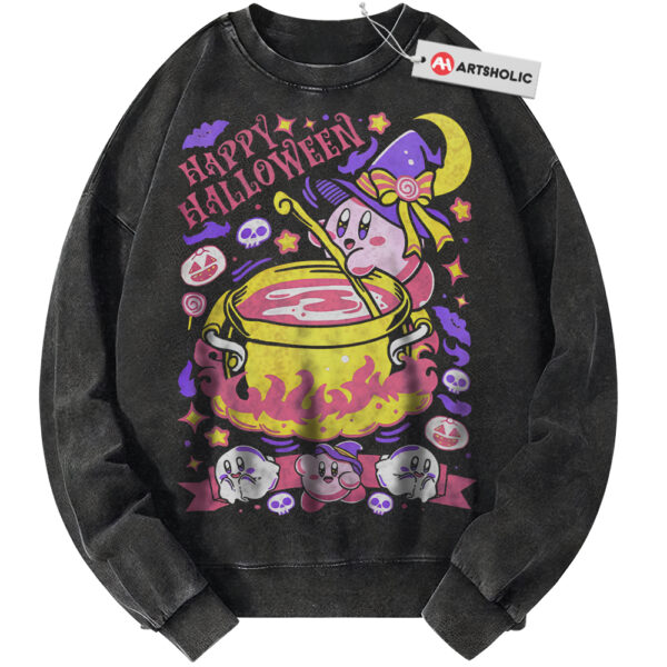 Kirby Sweatshirt, Halloween Sweatshirt, Game Sweatshirt, Vintage Sweater