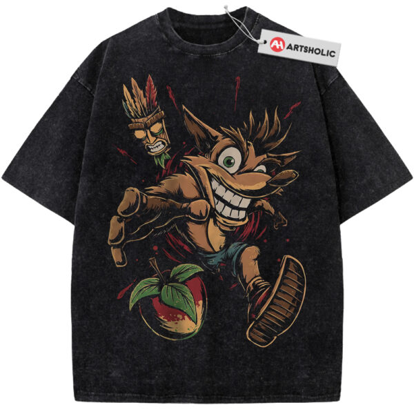 Crash Bandicoot Shirt, Game Shirt, Vintage Tee