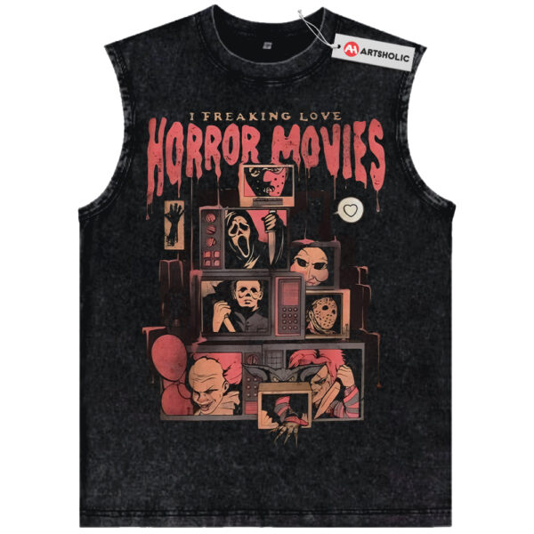 Iconic Slasher Villains Tank Top, Halloween Tank Top, Horror Tank Top, Vintage Tank Top
