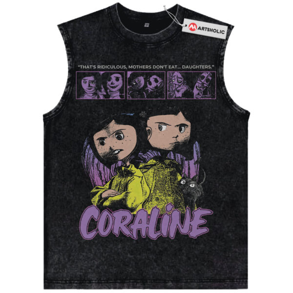 Coraline Tank Top, Halloween Tank Top, Animated Tank Top, Vintage Tank Top