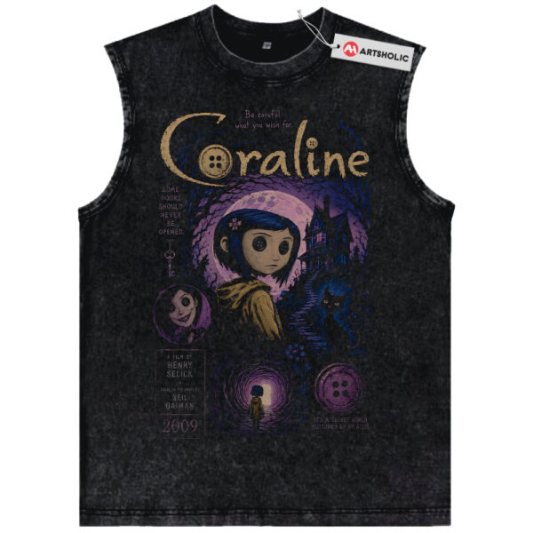 Coraline Tank Top, Halloween Tank Top, Animated Tank Top, Vintage Tank Top