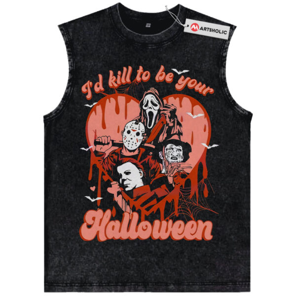 Iconic Slasher Villains Tank Top, Halloween Tank Top, Horror Tank Top, Vintage Tank Top