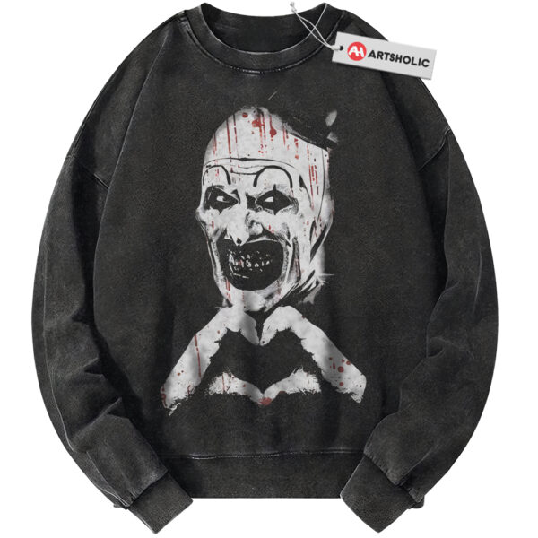 Art the Clown Sweatshirt, Terrifier Sweatshirt, Halloween Sweatshirt, Horror Sweatshirt, Vintage Sweatshirt