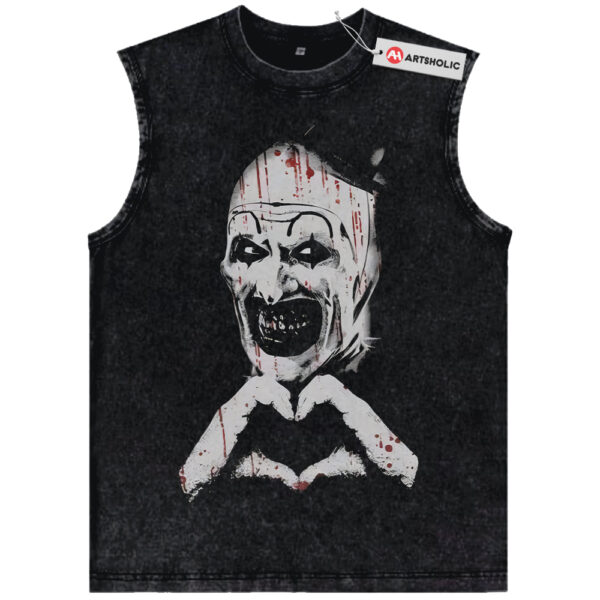 Art the Clown Tank Top, Terrifier Tank Top, Halloween Tank Top, Horror Tank Top, Vintage Tank Top
