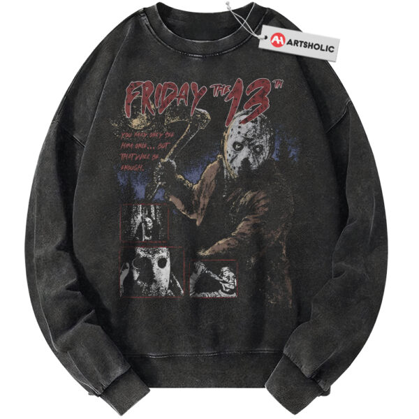 Jason Voorhees Sweatshirt, Friday the 13th Sweatshirt, Halloween Sweatshirt, Horror Sweatshirt, Vintage Sweatshirt