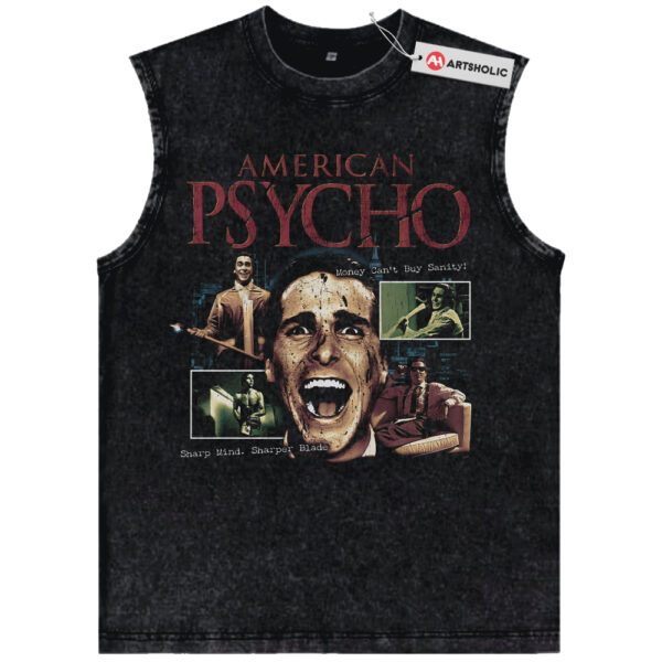 American Psycho Tank Top, Halloween Tank Top, Horror Movie Tank Top, Vintage Tank Top