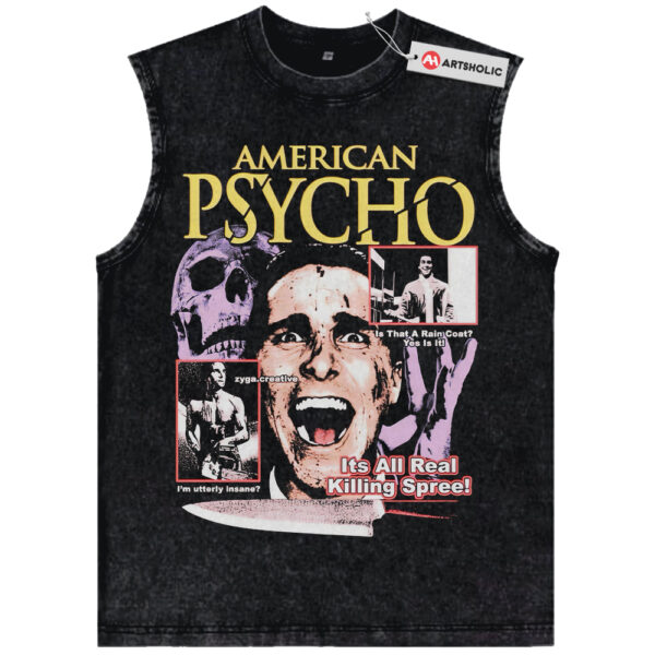 American Psycho Tank Top, Halloween Tank Top, Horror Movie Tank Top, Vintage Tank Top