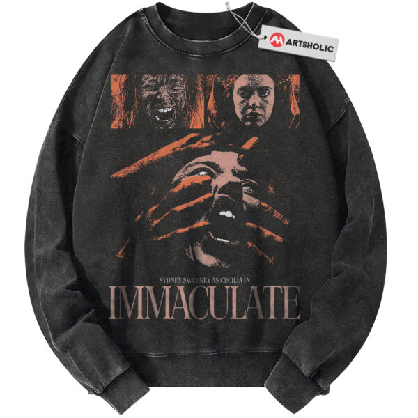 Immaculate Sweatshirt, Halloween Sweatshirt, Horror Sweatshirt, Vintage Sweater