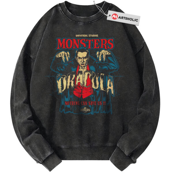 Dracula Sweatshirt, Halloween Sweatshirt, Horror Sweatshirt, Vintage Sweatshirt