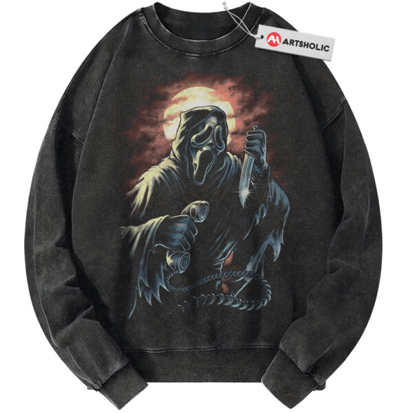 Ghostface Sweatshirt, Scream Sweatshirt, Halloween Sweatshirt, Horror Sweatshirt, Vintage Sweatshirt