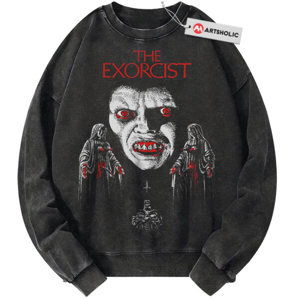Pazuzu Sweatshirt, The Exorcist Sweatshirt, Halloween Sweatshirt, Horror Sweatshirt, Vintage Sweatshirt