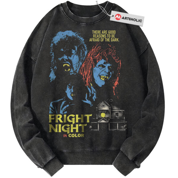 Fright Night Sweatshirt, Halloween Sweatshirt, Horror Sweatshirt, Vintage Sweatshirt