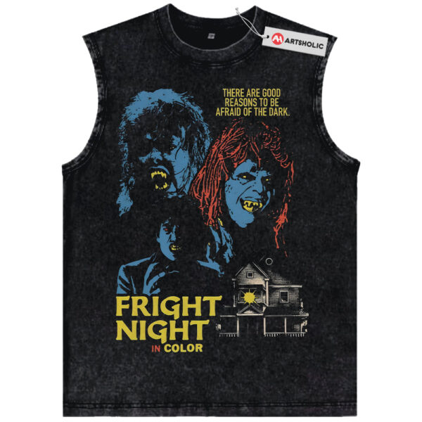 Fright Night Tank Top, Halloween Tank Top, Horror Tank Top, Vintage Tank Top