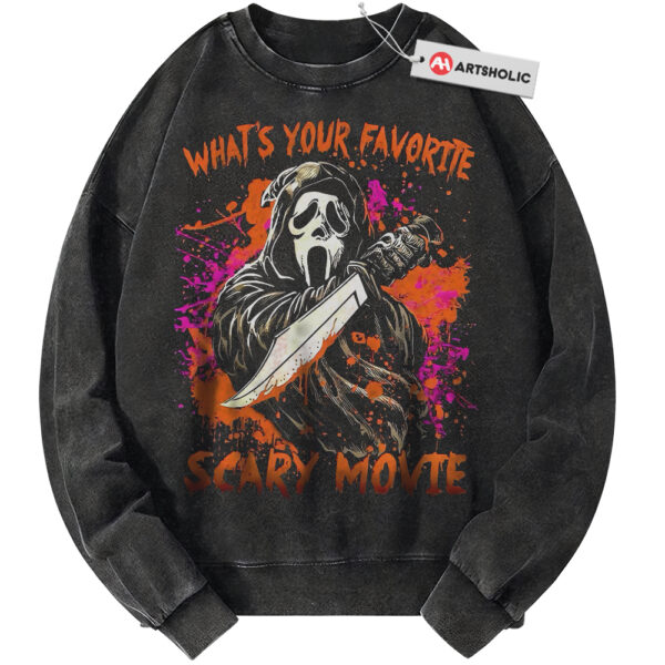Ghostface Sweatshirt, Scream Sweatshirt, Halloween Sweatshirt, Horror Sweatshirt, Vintage Sweatshirt