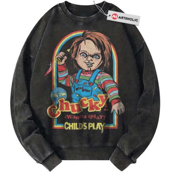 Chucky Sweatshirt, Child's Play Sweatshirt, Halloween Sweatshirt, Horror Sweatshirt, Vintage Sweatshirt