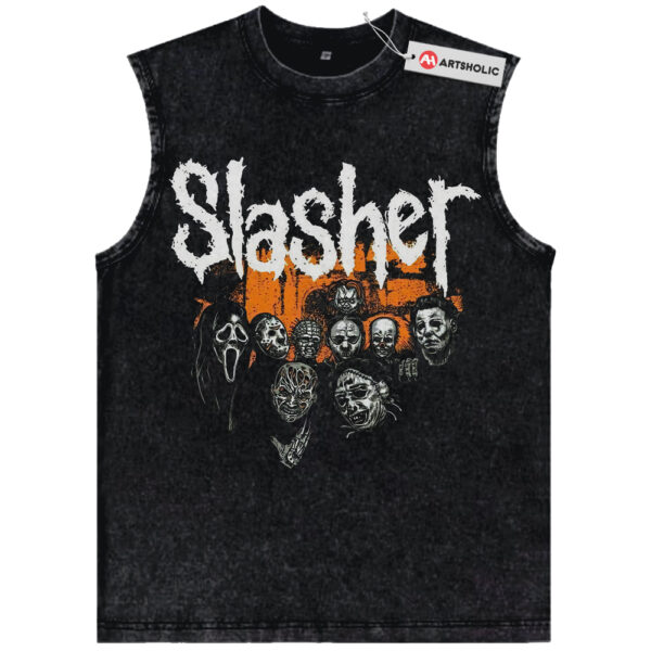 Iconic Slasher Villains Tank Top, Halloween Tank Top, Horror Tank Top, Vintage Tank Top