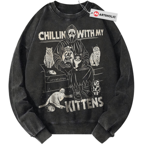 Ghostface Sweatshirt, Scream Sweatshirt, Halloween Sweatshirt, Horror Sweatshirt, Vintage Sweatshirt