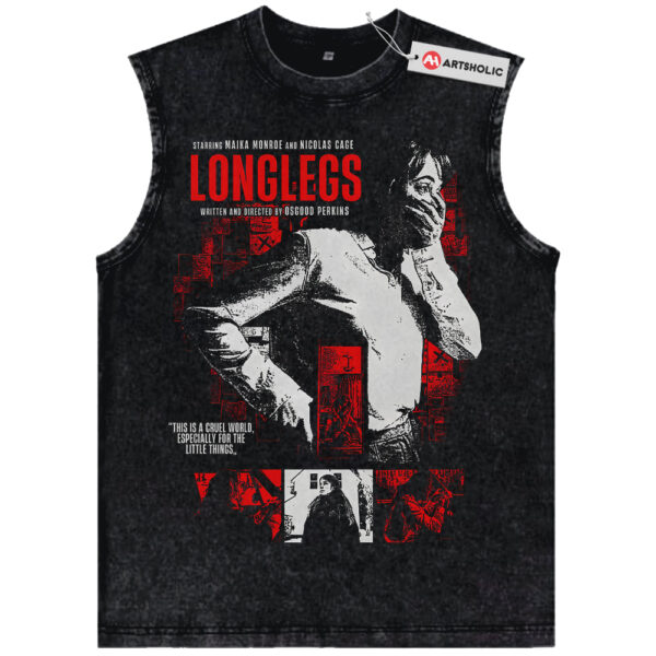 Longlegs Tank Top, Halloween Tank Top, Horror Tank Top, Vintage Tank Top