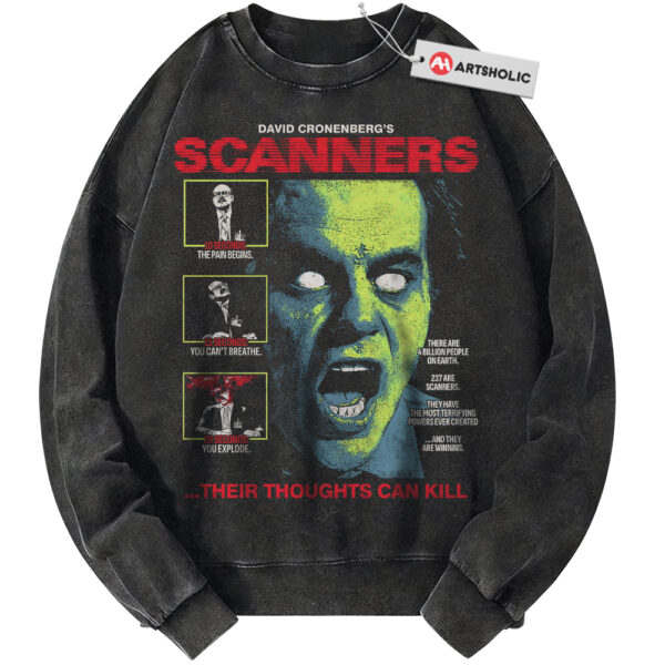 Scanners Sweatshirt, Halloween Sweatshirt, Horror Sweatshirt, Vintage Sweater