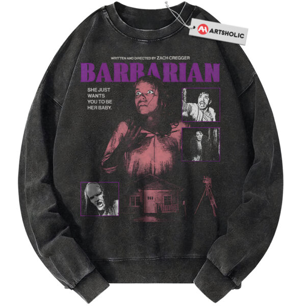 Barbarian Sweatshirt, Halloween Sweatshirt, Horror Sweatshirt, Vintage Sweater