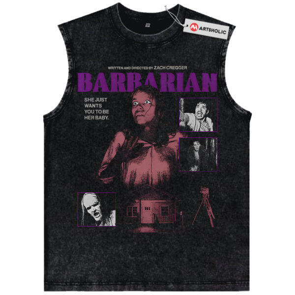 Barbarian Tank Top, Halloween Tank Top, Horror Tank Top, Vintage Tank Top