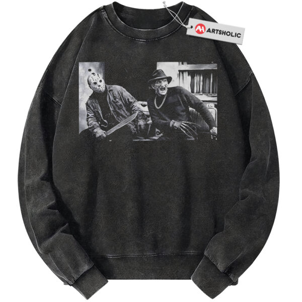Freddy Krueger Sweatshirt, Jason Voorhees Sweatshirt, Halloween Sweatshirt, Horror Sweatshirt, Vintage Sweatshirt