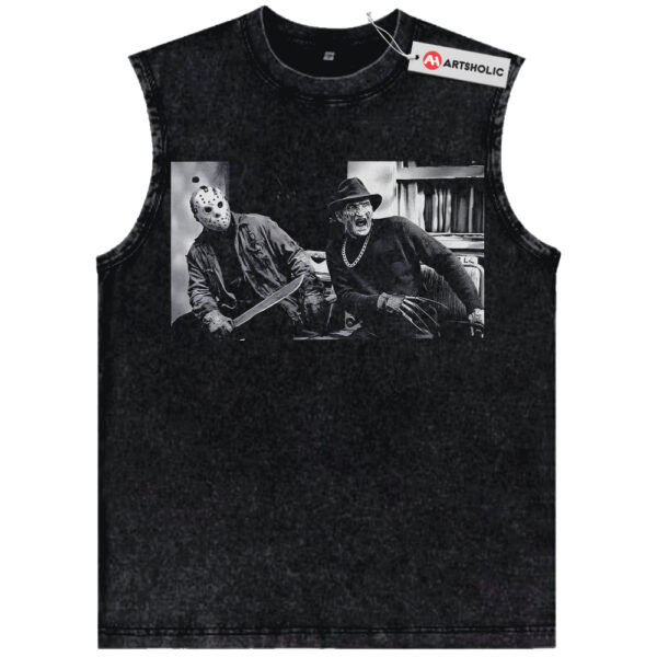 Freddy Krueger Tank Top, Jason Voorhees Tank Top, Halloween Tank Top, Horror Tank Top, Vintage Tank Top