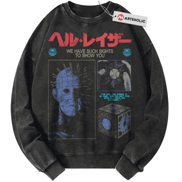 Pinhead Sweatshirt, Hellraiser Sweatshirt, Halloween Sweatshirt, Horror Sweatshirt, Vintage Sweatshirt