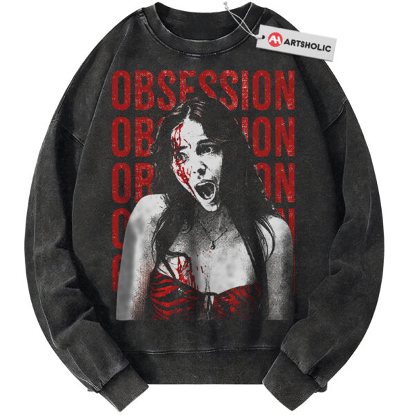 Obsession Sweatshirt, Halloween Sweatshirt, Horror Sweatshirt, Vintage Sweatshirt