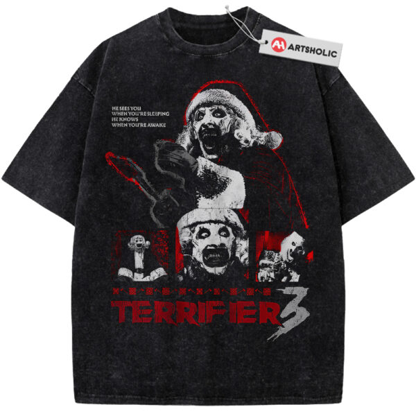 Art the Clown Shirt, Terrifier Shirt, Halloween Shirt, Christmas Shirt, Horror Shirt, Vintage T-Shirt