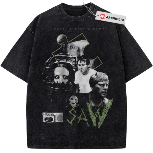 Jigsaw Shirt, The Saw Shirt, Halloween Shirt, Horror Shirt, Vintage T-Shirt
