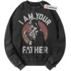 Darth Vader Sweatshirt, Star Wars Sweatshirt, Father's Day Sweatshirt, Movie Graphic Sweater, Vintage Sweatshirt