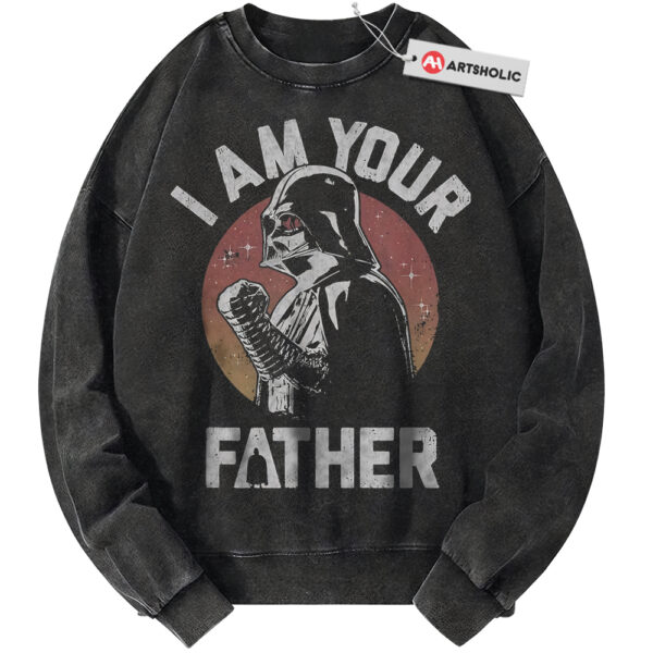 Darth Vader Sweatshirt, Star Wars Sweatshirt, Father's Day Sweatshirt, Movie Graphic Sweater, Vintage Sweatshirt