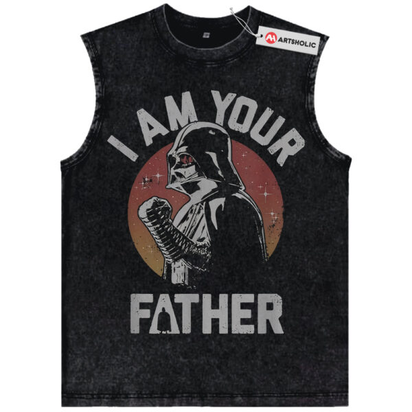 Darth Vader Tank Top, Star Wars Tank Top, Father's Day Tank Top, Movie Graphic Tank Top, Vintage Tank Top