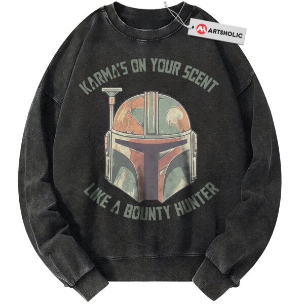Bounty Hunter Sweatshirt, Star Wars Sweatshirt, Movie Sweatshirt, Vintage Sweatshirt