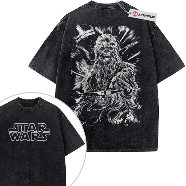 Chewbacca Shirt, Star Wars Shirt, Movie Vintage T-Shirt 2-Sided