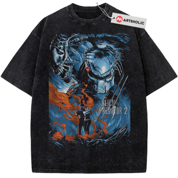 Alien vs Predator Shirt, Halloween Shirt, Horror Shirt, Vintage T-Shirt