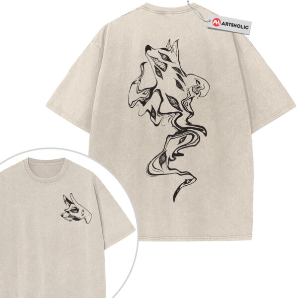 Fox Devil Shirt, Aki Hayakawa Shirt, Chainsaw Man Shirt, Anime Shirt, Vintage T-Shirt 2-Sided
