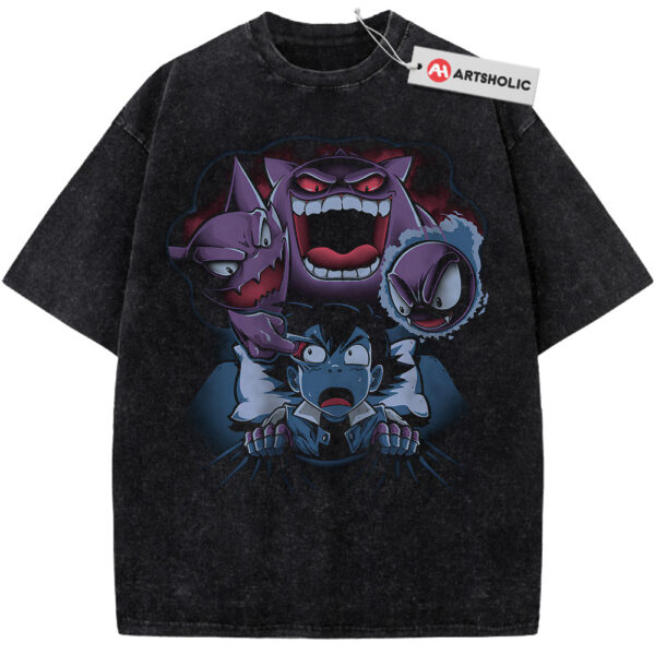 Gengar Shirt, Haunter Shirt, Gatsly Shirt, Ash Ketchum Shirt, Pokemon Shirt, PKM Shirt, Anime Shirt, Vintage T-Shirt