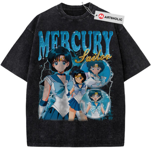 Sailor Mercury Shirt, Sailor Moon Shirt, Anime Shirt, Vintage T-Shirt