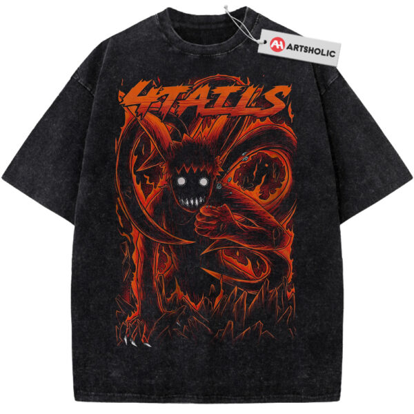 Kurama x Naruto Shirt, Anime Shirt, Vintage T-Shirt