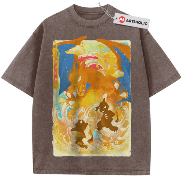 Charmander Charmeleon & Charizard Shirt, Pokemon Shirt, Anime Shirt, Vintage Tee