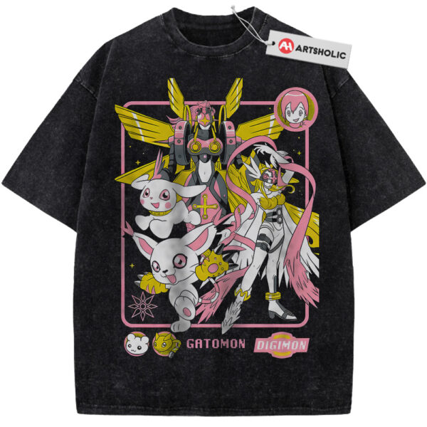 Gatomon Angewomon and Kari Kamiya Shirt, Digimon Shirt, Anime Shirt, Vintage Tee