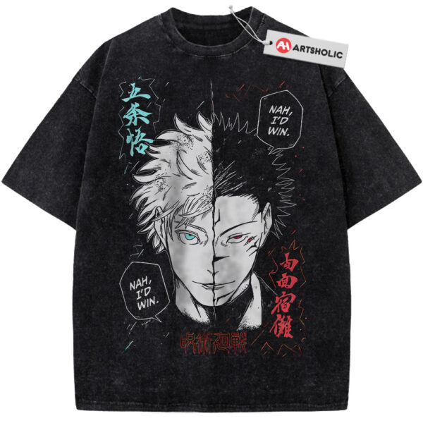 Gojo Satoru and Sukuna Shirt, Jujutsu Kaisen Shirt, Anime Shirt, Vintage T-Shirt