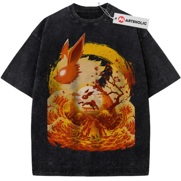 Flareon Shirt, Pokemon Shirt, Anime Shirt, Vintage Tee