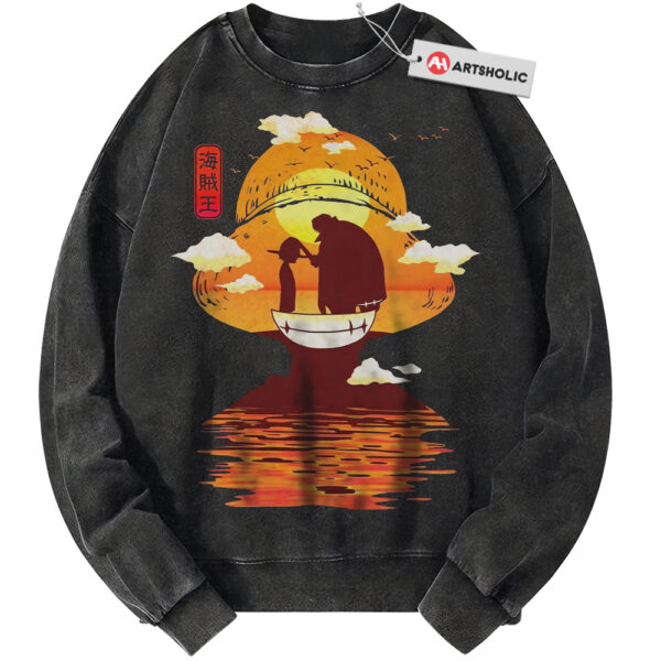 Luffy and Shanks Shirt, One Piece Shirt, Anime Shirt, Vintage T-Shirt