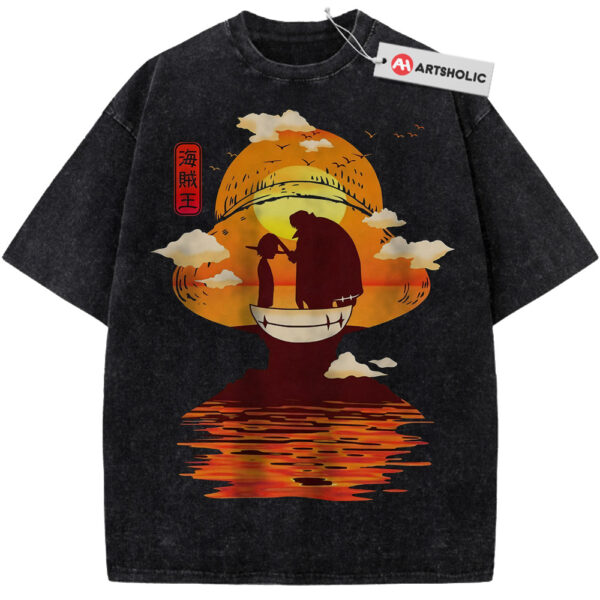 Luffy and Shanks Shirt, One Piece Shirt, Anime Shirt, Vintage T-Shirt