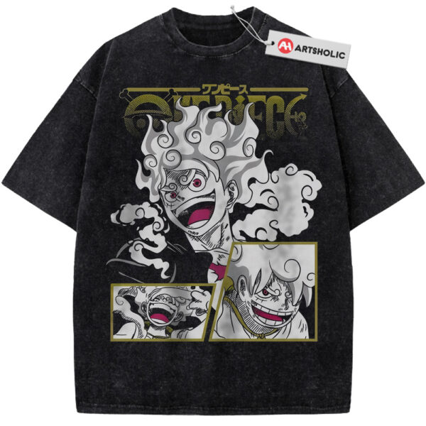 Nika Luffy Shirt, One Piece Shirt, Anime Shirt, Vintage T-Shirt