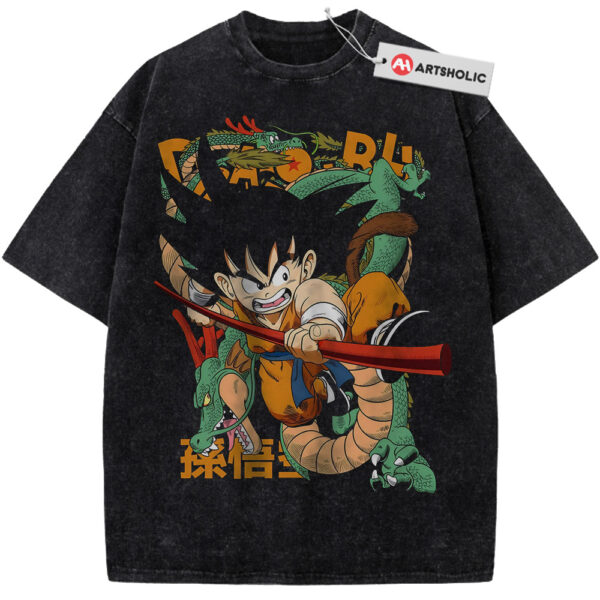 Son Goku & Shenron Shirt, Dragon Ball Shirt, Anime Shirt, Vintage T-Shirt